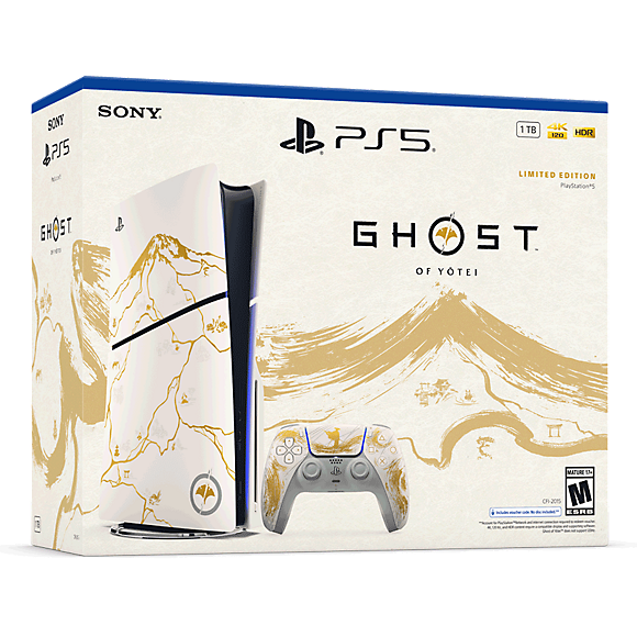 PlayStation®5 Console - Ghost of Yotei™ Gold Limited Edition Bundle (model group - slim)