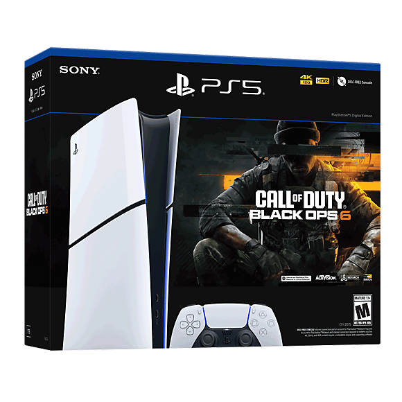 PlayStation®5 Digital Edition Console - Call of Duty®: Black Ops 6 Bundle (model group - slim)
